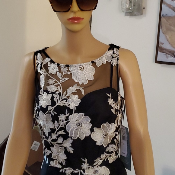 NWT Size 6 Studio New York Black & Ivy Lace Dress - Picture 2 of 9